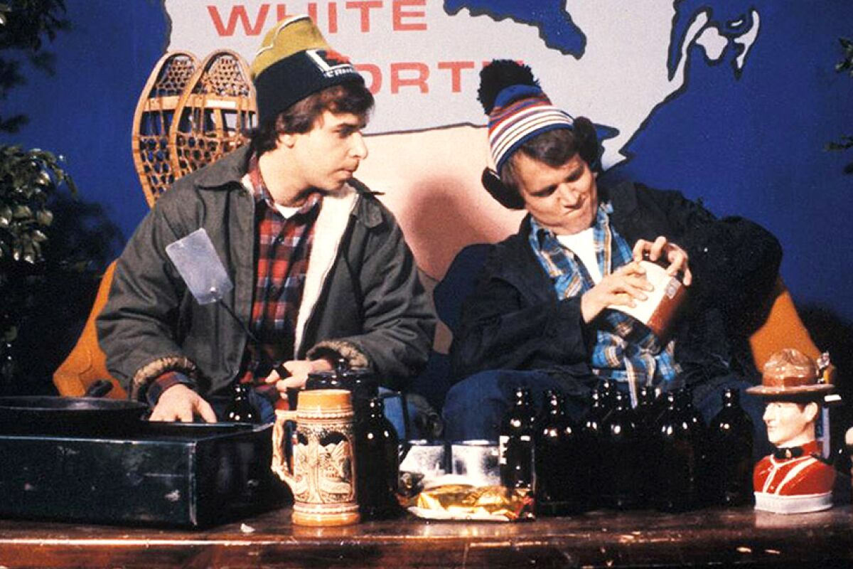 A skit from “Great White North” with Rick Moranis, left, and Dave Thomas.