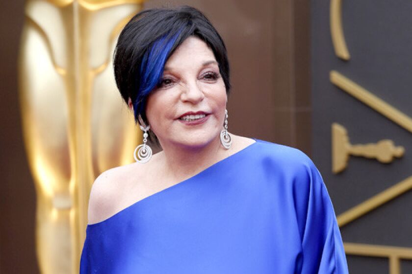 Liza Minnelli arrives at the 86th Annual Academy Awards on March 2, 2014, at the Dolby Theatre in Hollywood.