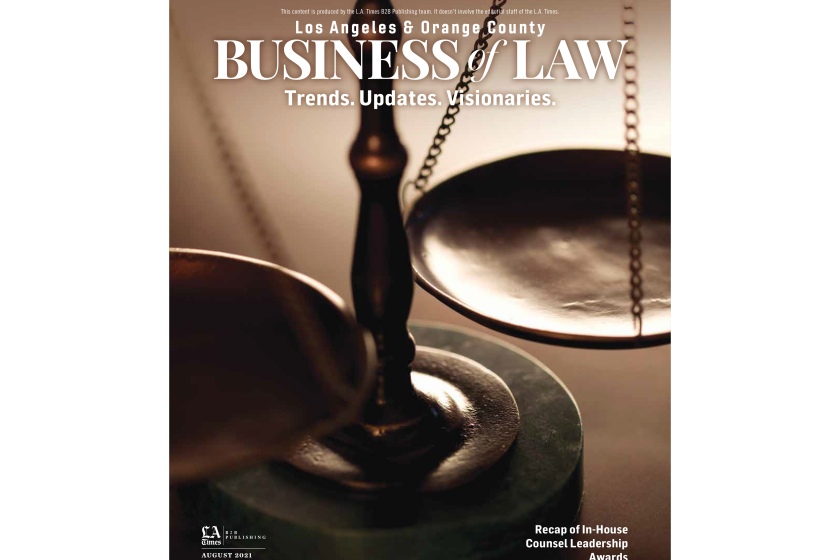 business of law magazine cover