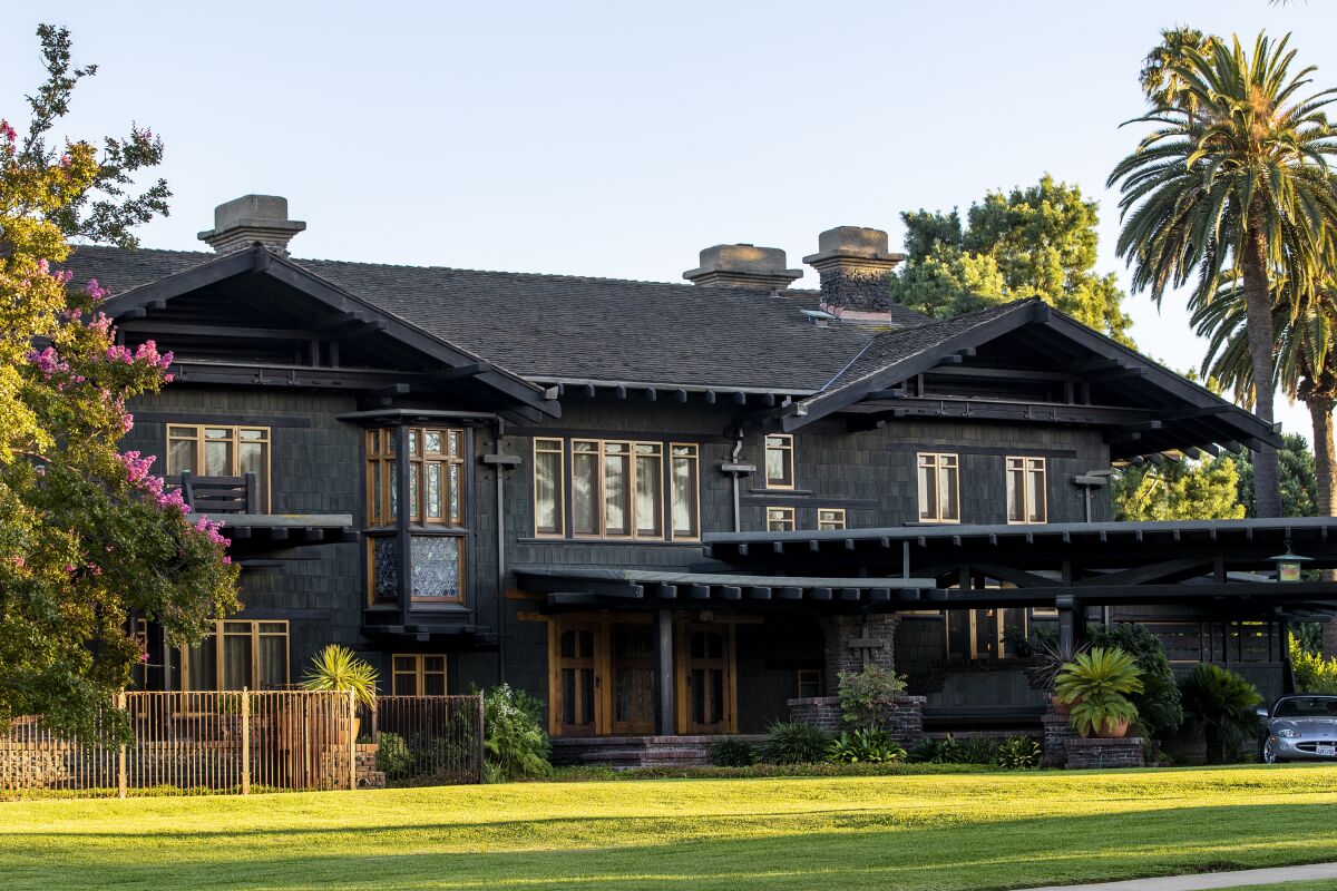 The Blacker house was the most lavish Craftsman house designed by the Pasadena architectural firm Greene & Greene 