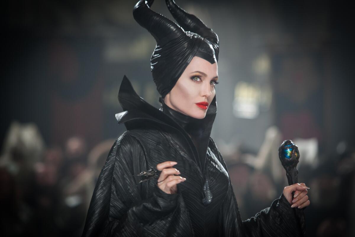 Angelina Jolie in a scene from the film "Maleficent."