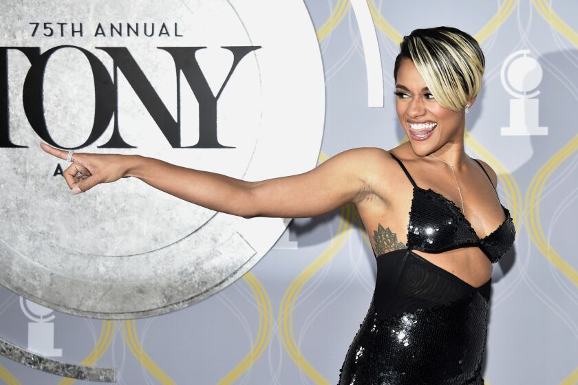 Ariana DeBose arrives at the 75th annual Tony Awards on Sunday, June 12, 2022, at Radio City Music Hall in New York. (Photo by Evan Agostini/Invision/AP)