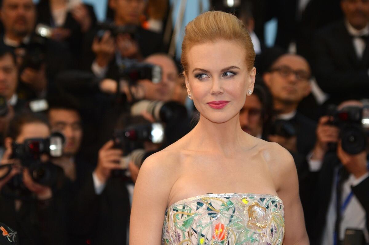 The release date of the Nicole Kidman-starring "Grace of Monaco" has been bumped a month earlier, to Nov. 27, as the jockeying for year-end awards begins. Here, Kidman arrives for the screening of "The Great Gatsby" at the Cannes Film Festival in May 2013.