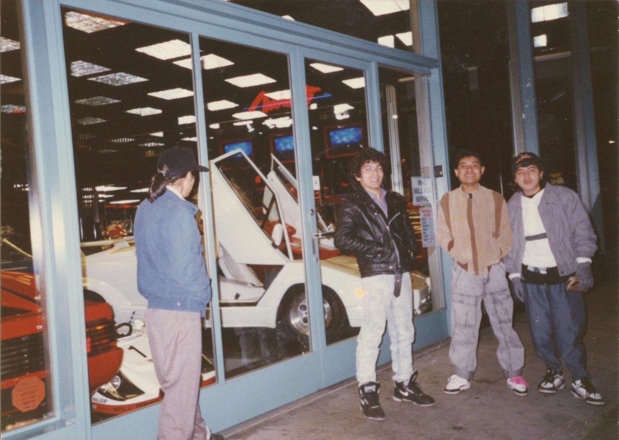 Keyla Marquez's uncles, father and family friend in 1991.