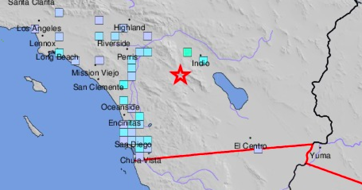 San Diego County Shaken By A 4 9 Earthquake On A Dangerous Fault