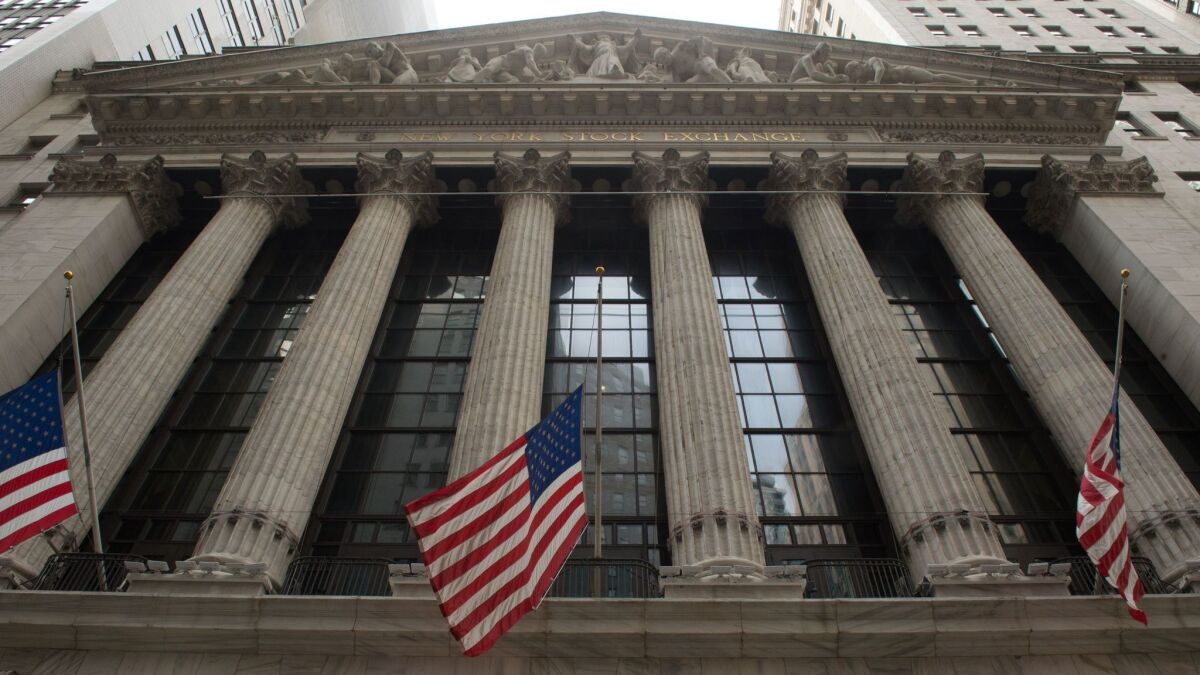 The New Stock Exchange in New York. (Bryan R. Smith / AFP/Getty Images)