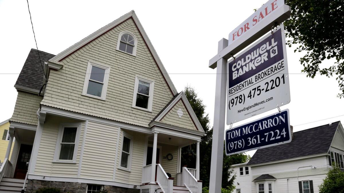 A home for sale in Andover, Mass., in May.