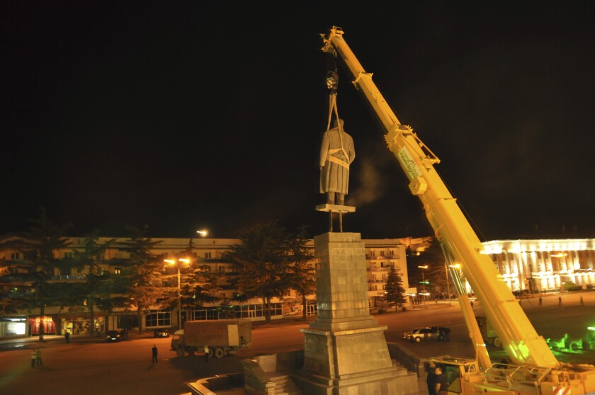 Georgian authorities had a statue of Soviet-era dictator Josef Stalin removed from the central square of his birthplace, Gori, in June 2010. The Georgian Culture Ministry announced Tuesday that the statue will be restored by the end of the year, prompting an angry outburst from the republic's president.