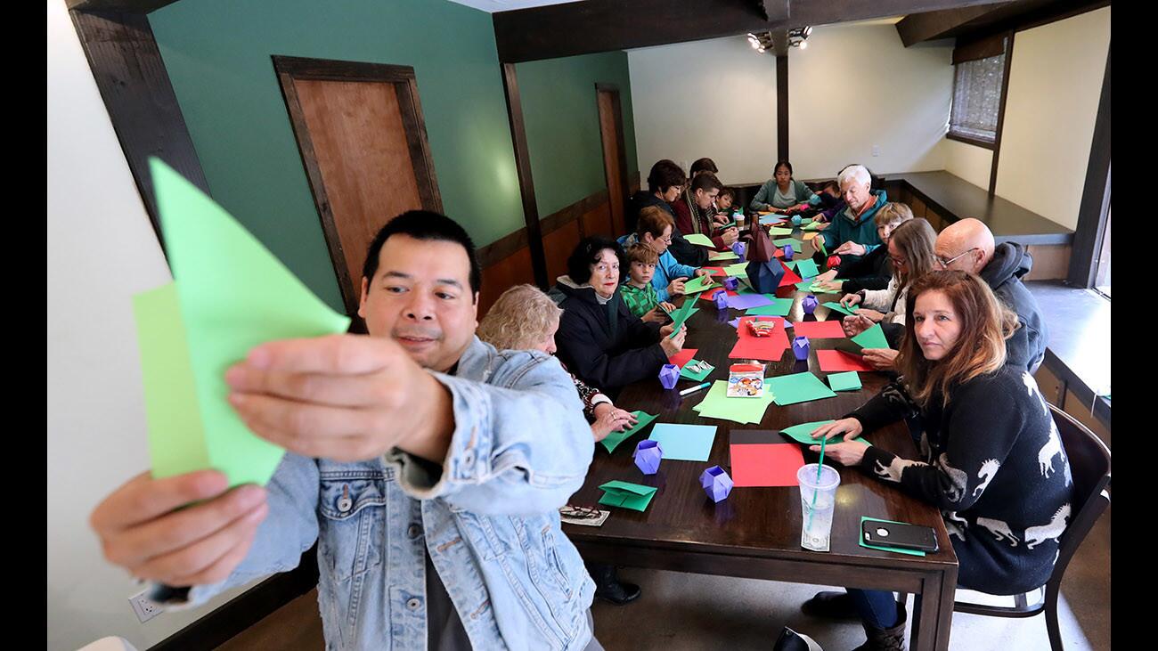 Photo Gallery: Origami class at Descanso Gardens