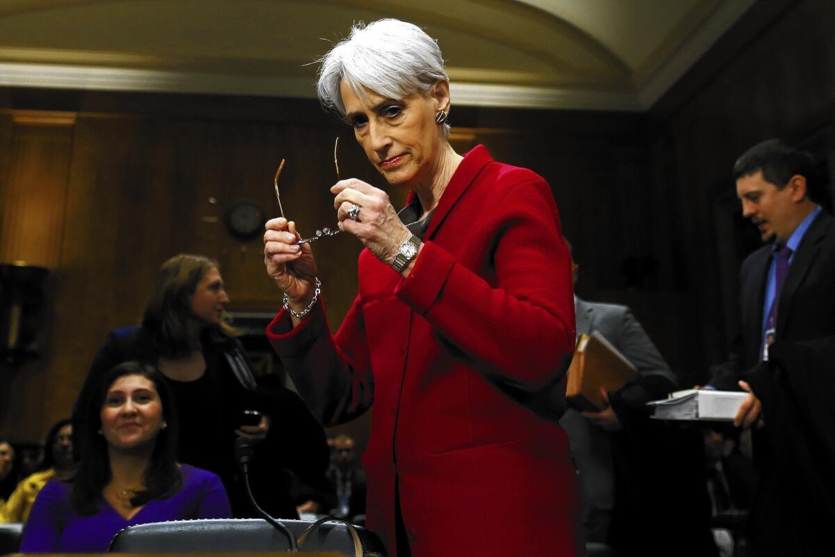 Undersecretary of State Wendy Sherman, the chief U.S. negotiator with Iran, prepares to testify before the Senate Foreign Relations Committee.