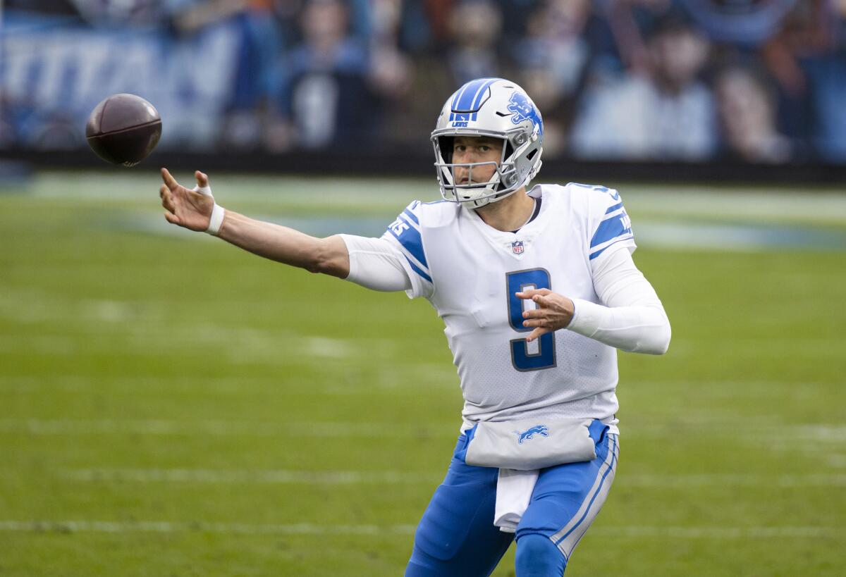 Detroit Lions trade Matthew Stafford to Rams for Jared Goff, draft picks