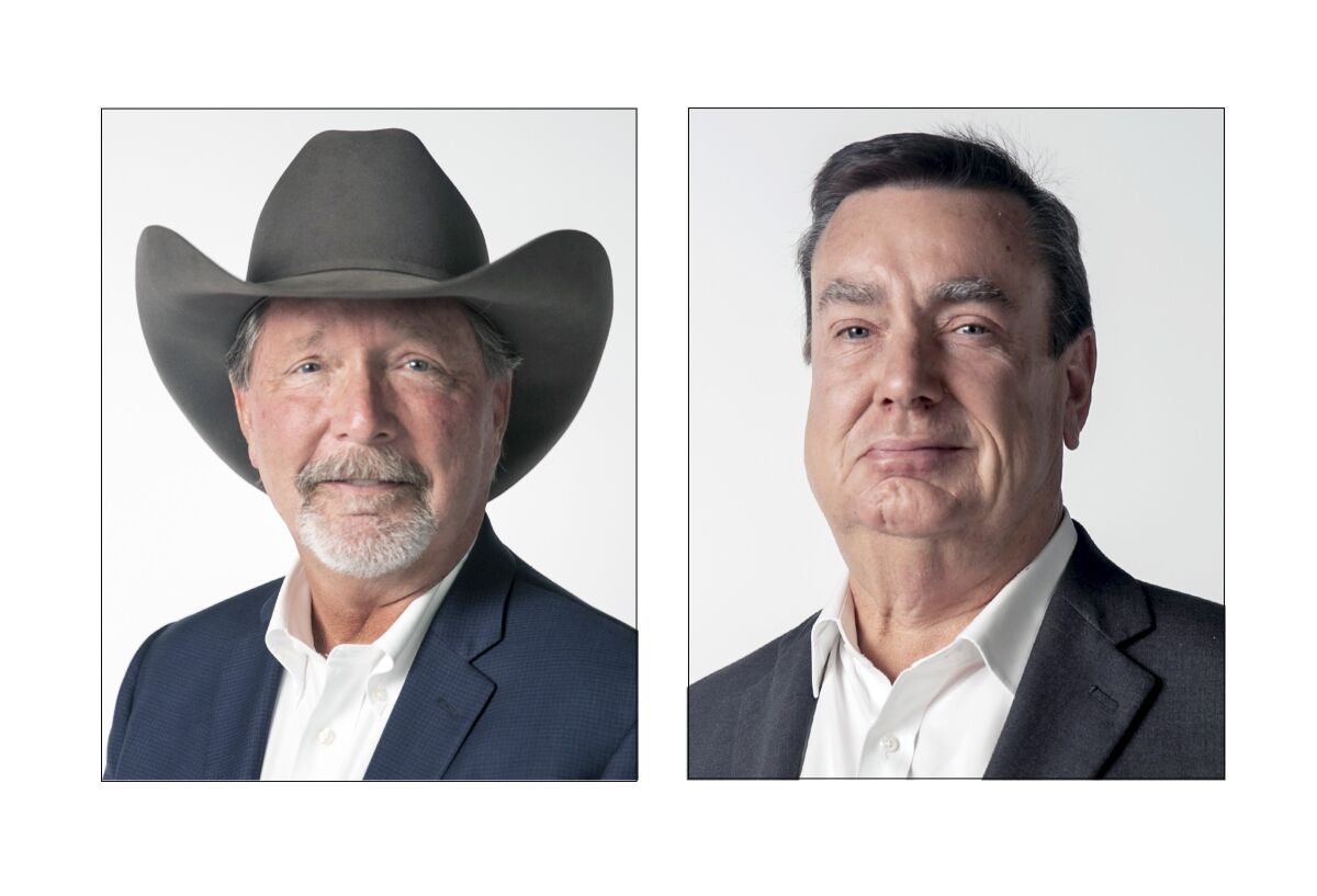 Steve Vaus and Joel Anderson are vying for the District 2 supervisor seat.