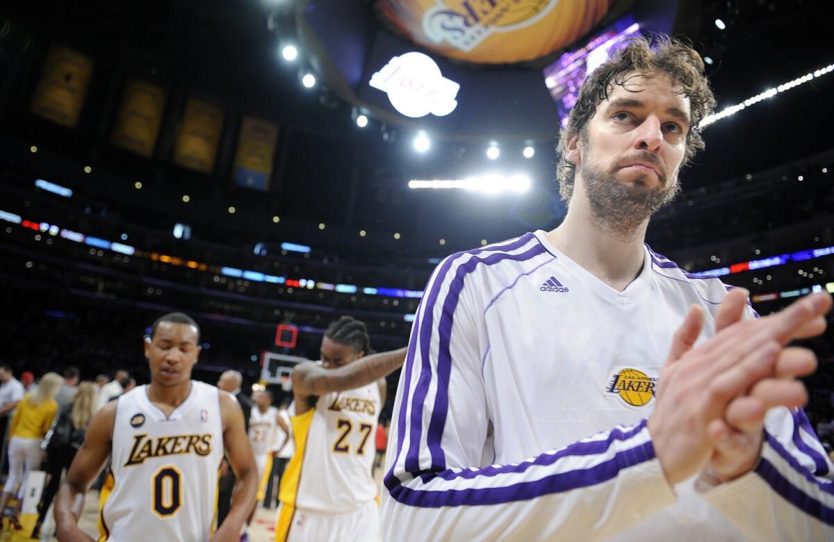 Pau Gasol will be part of the Lakers' plans next season with Dwight Howard leaving Los Angeles for the Houston Rockets.