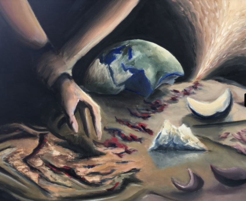 Eric Pan, a senior at The Bishop's School, created this work, featured in the San Diego Museum of Art's "Young Art" exhibit.