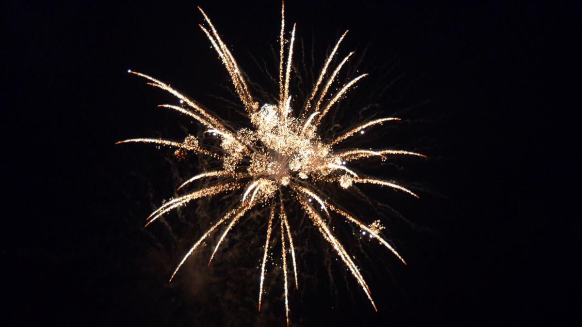 The Fourth of July celebration ended with a fireworks extravaganza at the Newport Dunes Waterfront Resort.