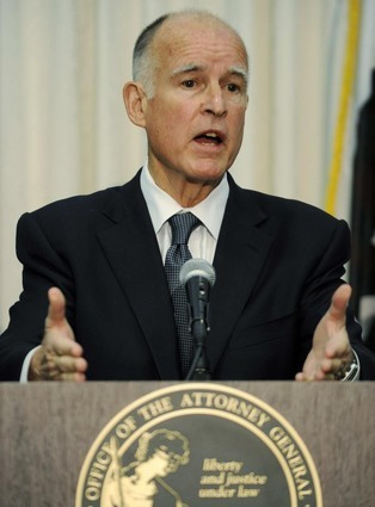 The state attorney general, 71, has a long history in California government. Brown has yet to formally announce his intentions regarding the governor's race.
