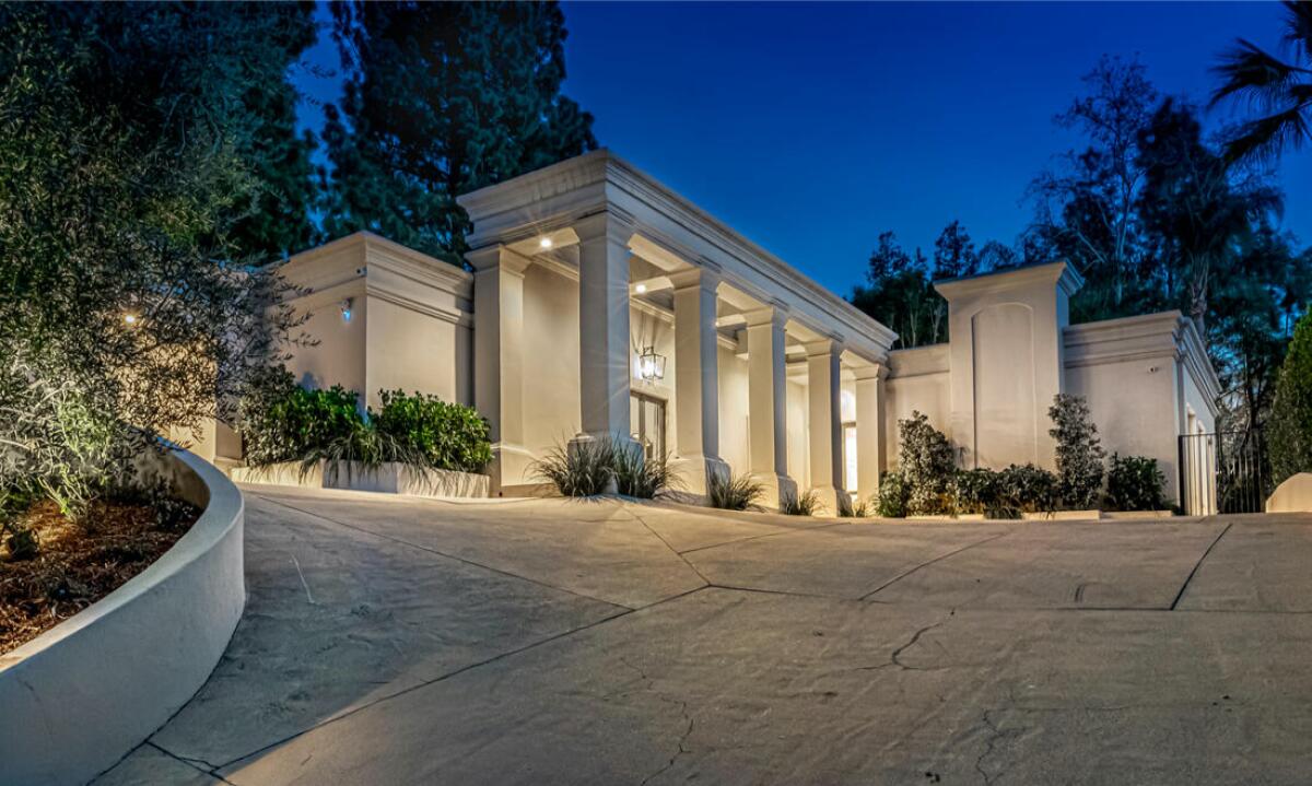 Exterior view of a Beverly Hills villa