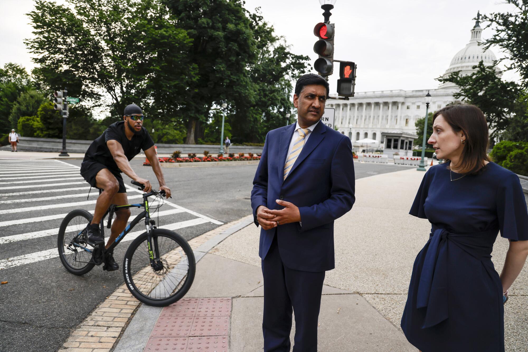 California Rep. Ro Khanna is all over TV and TikTok, touting Biden