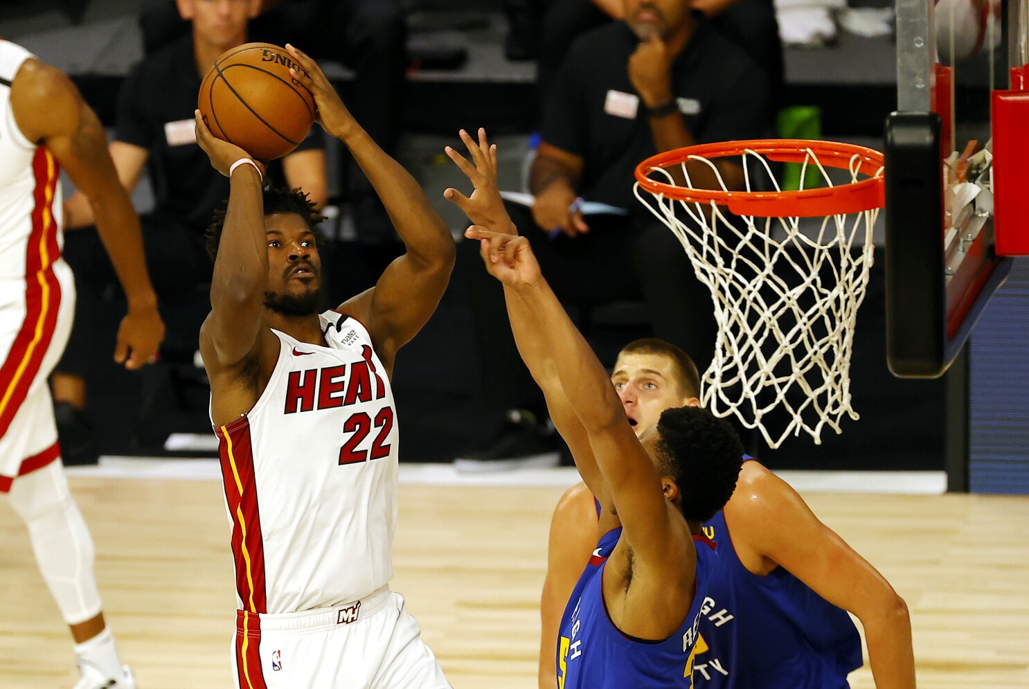 Nba Heat Top Nuggets As Jimmy Butler Bam Adebayo Score 22 Los Angeles Times