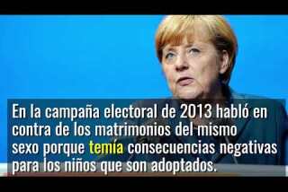 Angela Merkel cambia opinión sobre matrimonio gay