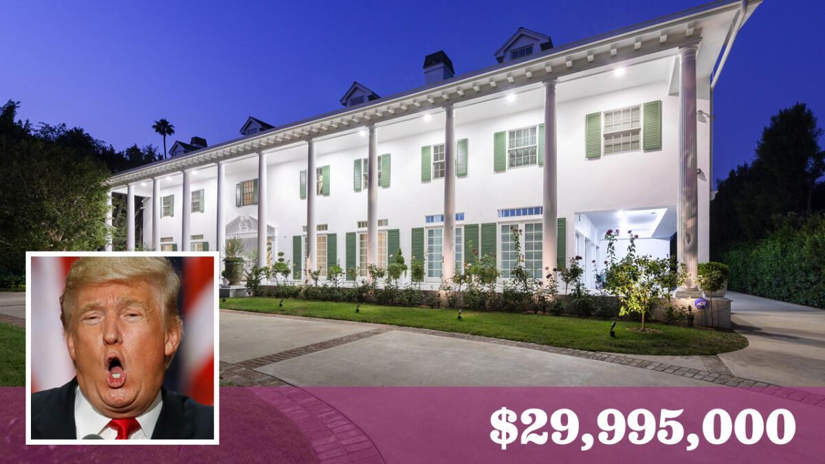 A Beverly Hills home that Republican presidential nominee Donald Trump sold for a loss in 2009 is up for sale in Beverly Hills for $29.995 million.