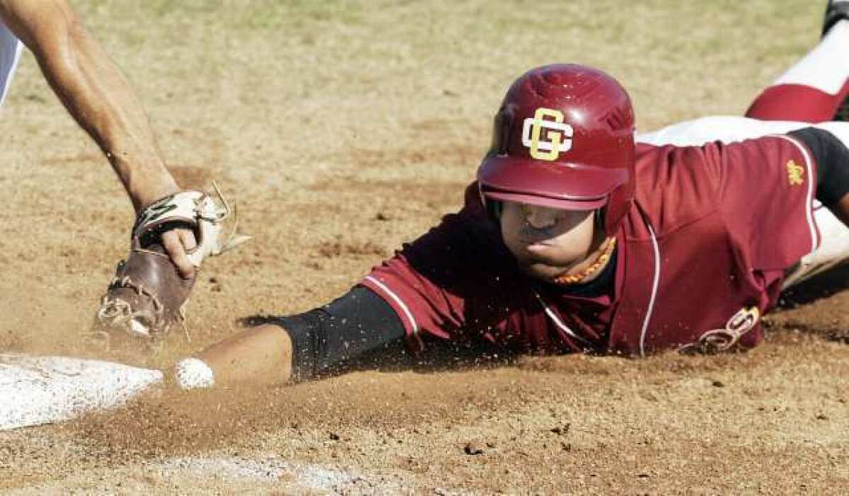 Glendale Community College baseball player Edgar Montes will look to be a threat in the Vaqueros lineup this year.