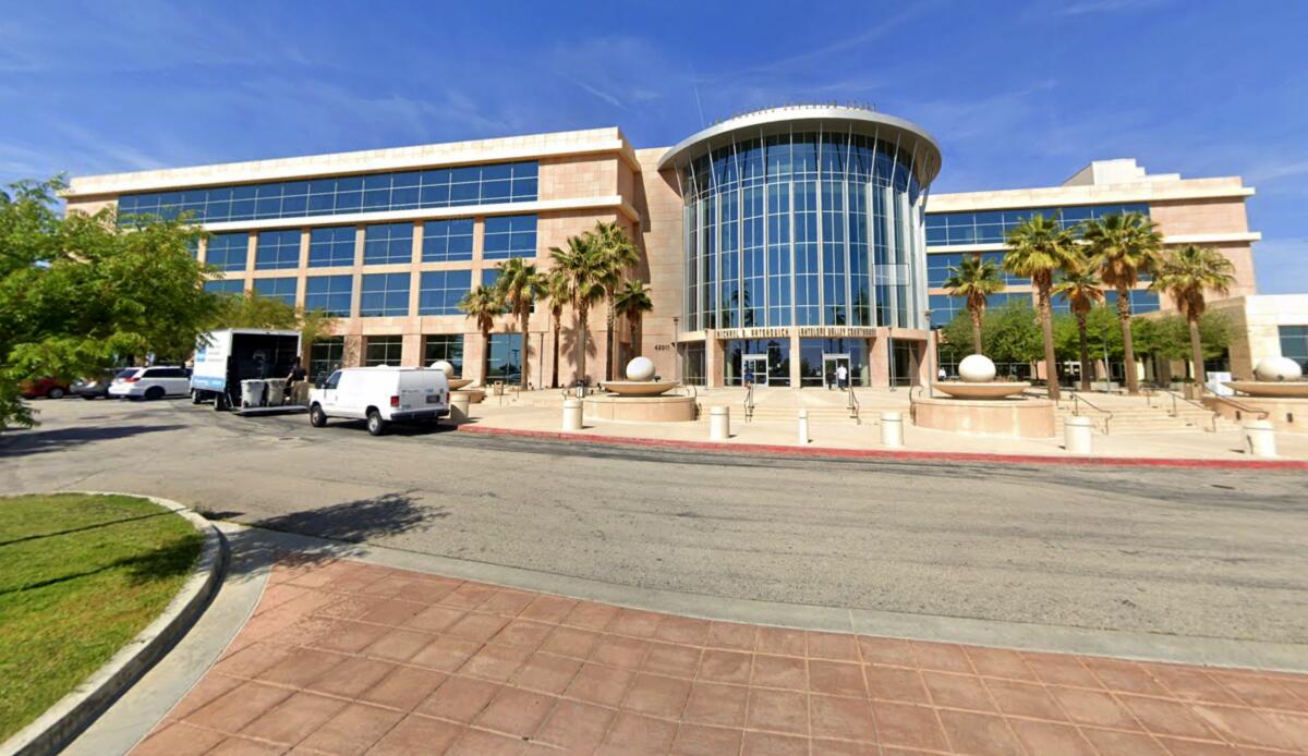 The Lancaster sheriff's station as seen on Google Maps.