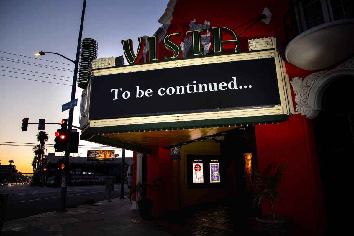 The Vista Theatre on Sunset Drive in Los Angeles 