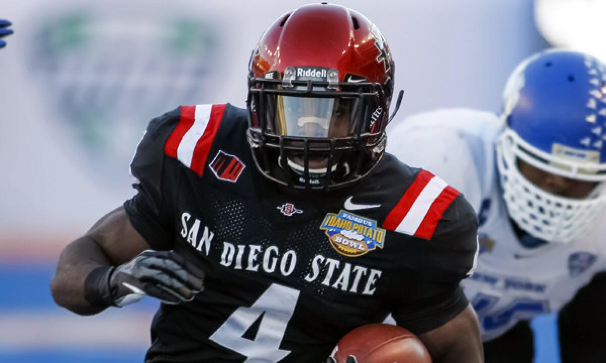 Former San Diego State running back Adam Muema has expressed confidence that he'll be drafted by the Seattle Seahawks.