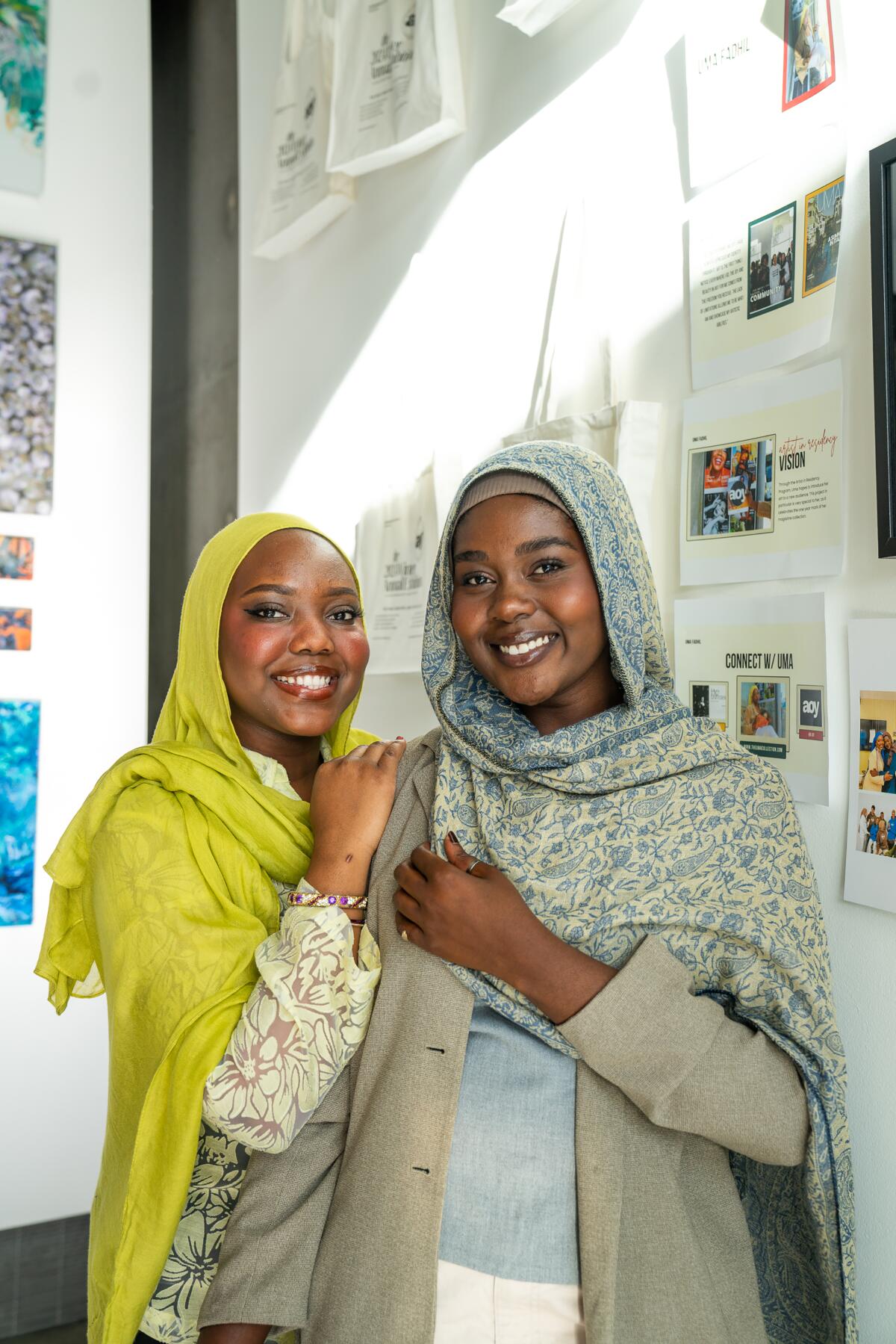 Noun Abdelaziz, left, and Fatuma “Uma” Fadhil  of Abundance of Youth (AOY).