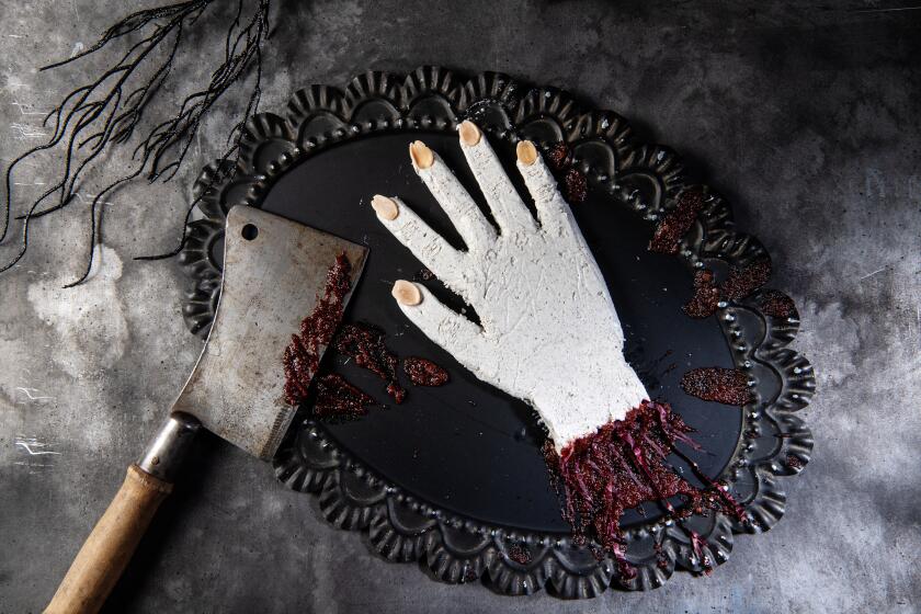 Dark, gothic platters evoke a haunted house.