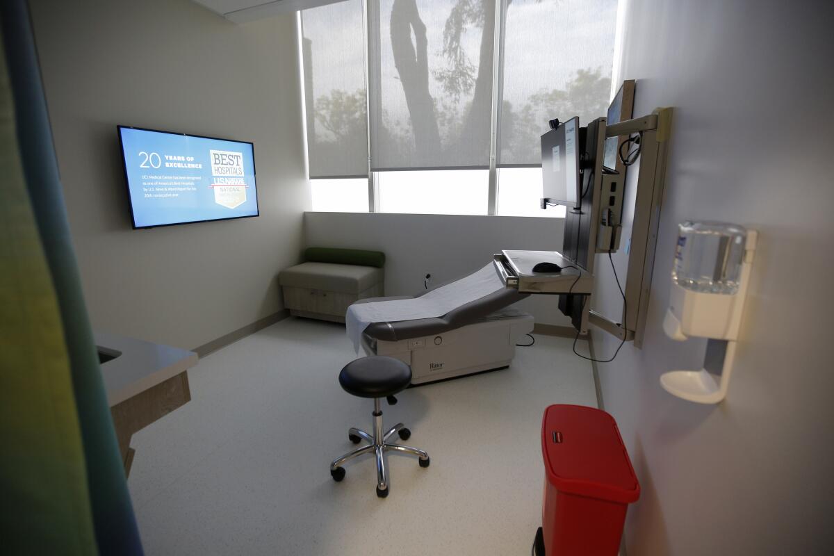 The new UCI Health Newport Beach facility has 14 exam rooms like this one, three treatment rooms and one procedure room.