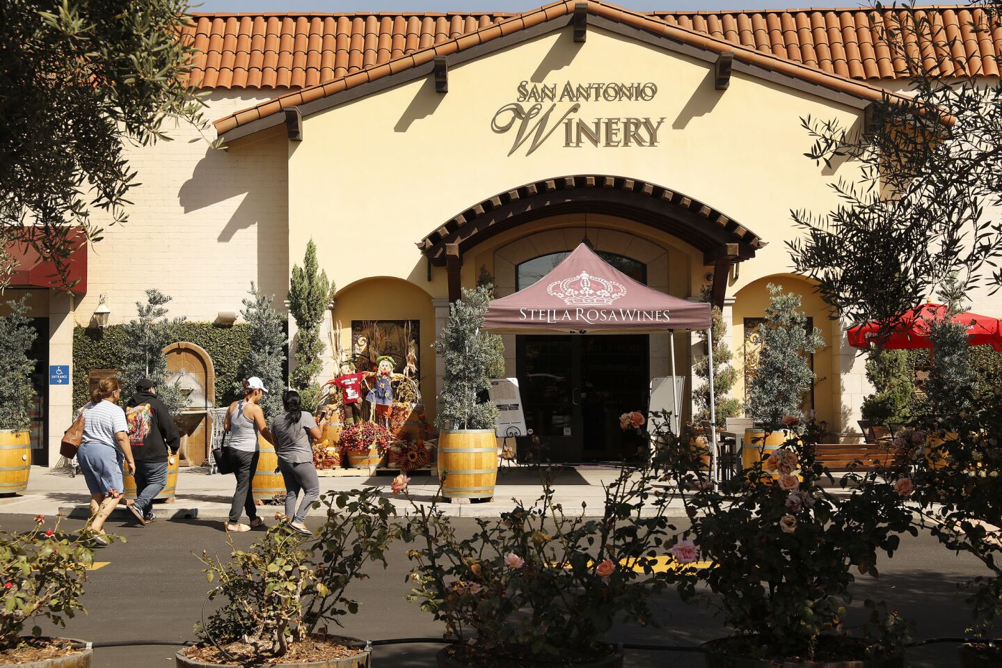 The entrance to the historic San Antonio Winery in Lincoln Heights near downtown Los Angeles.