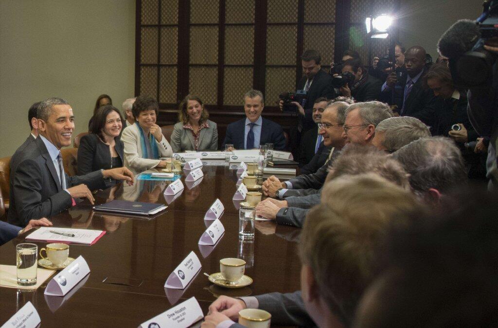 Sheryl Sandberg meets with president