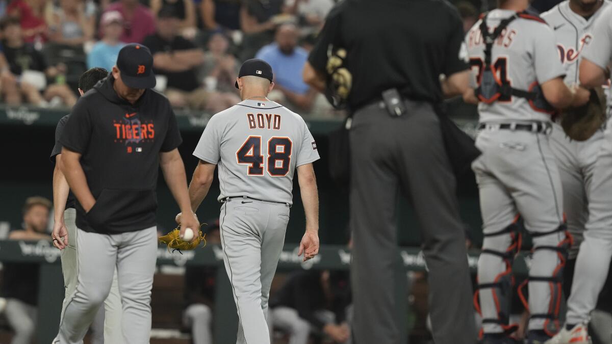 Tigers starter Matthew Boyd and reliever Will Vest leave early in Texas  with discomfort - The San Diego Union-Tribune