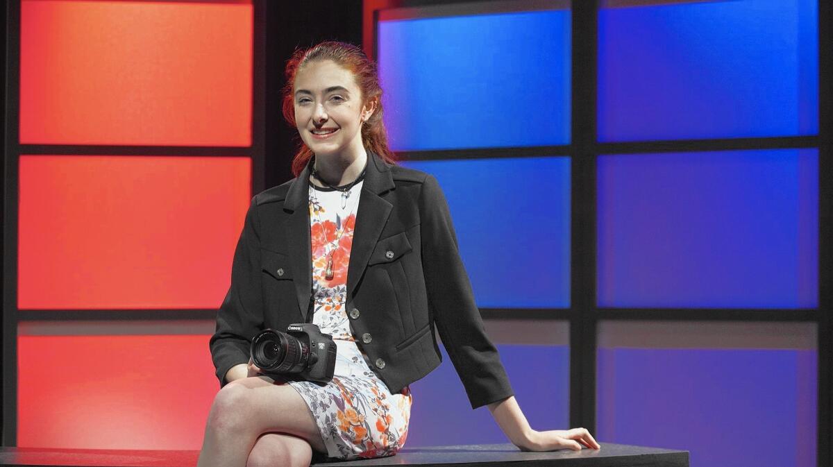 Claire Offenberger, 18, of Irvine is the grand-prize winner of a $5,000 scholarship in the second annual CTIA Wireless Foundation "Drive Smart: No Distractions, No Excuses" teen digital short video contest.