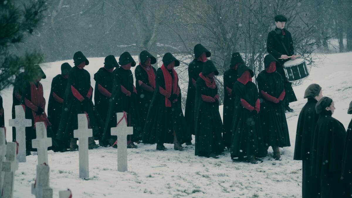 "The Handmaid's Tale" returns with a second season shaped by Offred's pregnancy. (