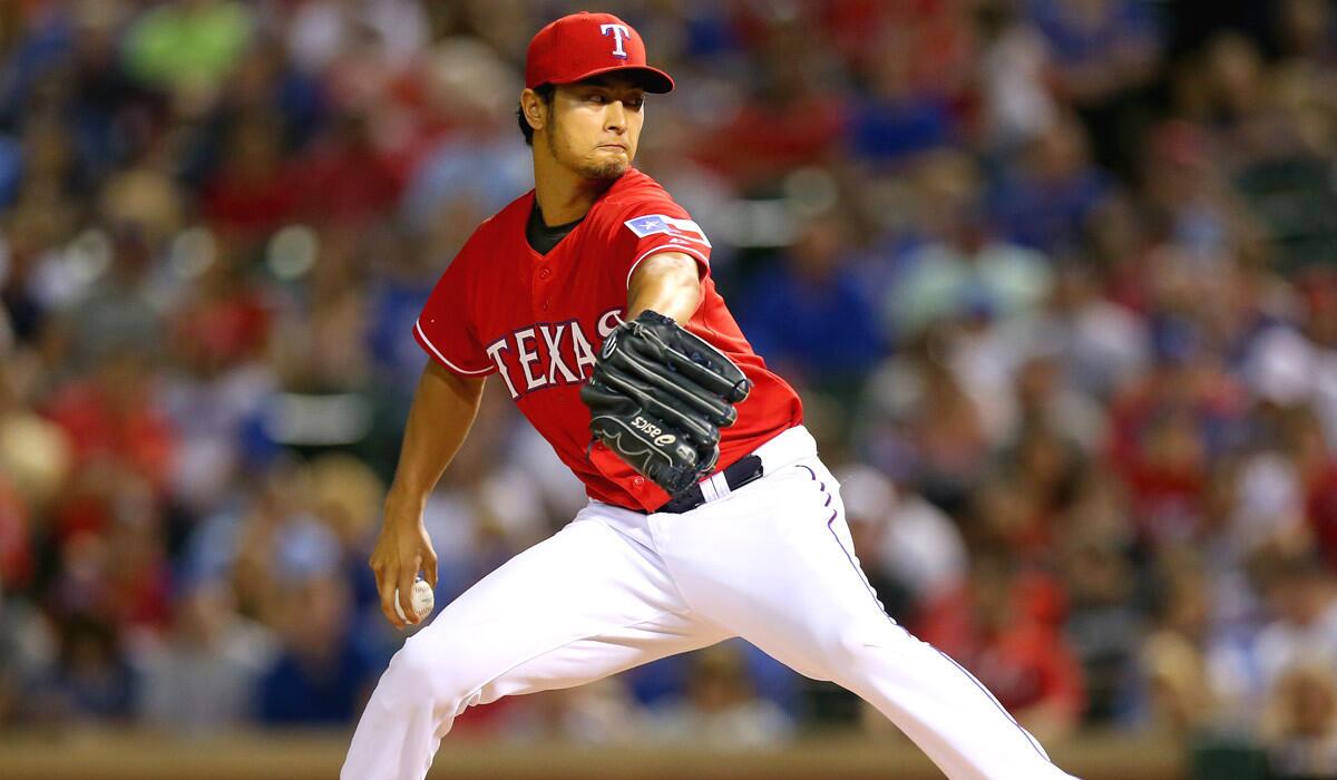 Rangers ace Yu Darvish came within one out of a no-hitter against the Red Sox on Friday night in Arlington, Texas.