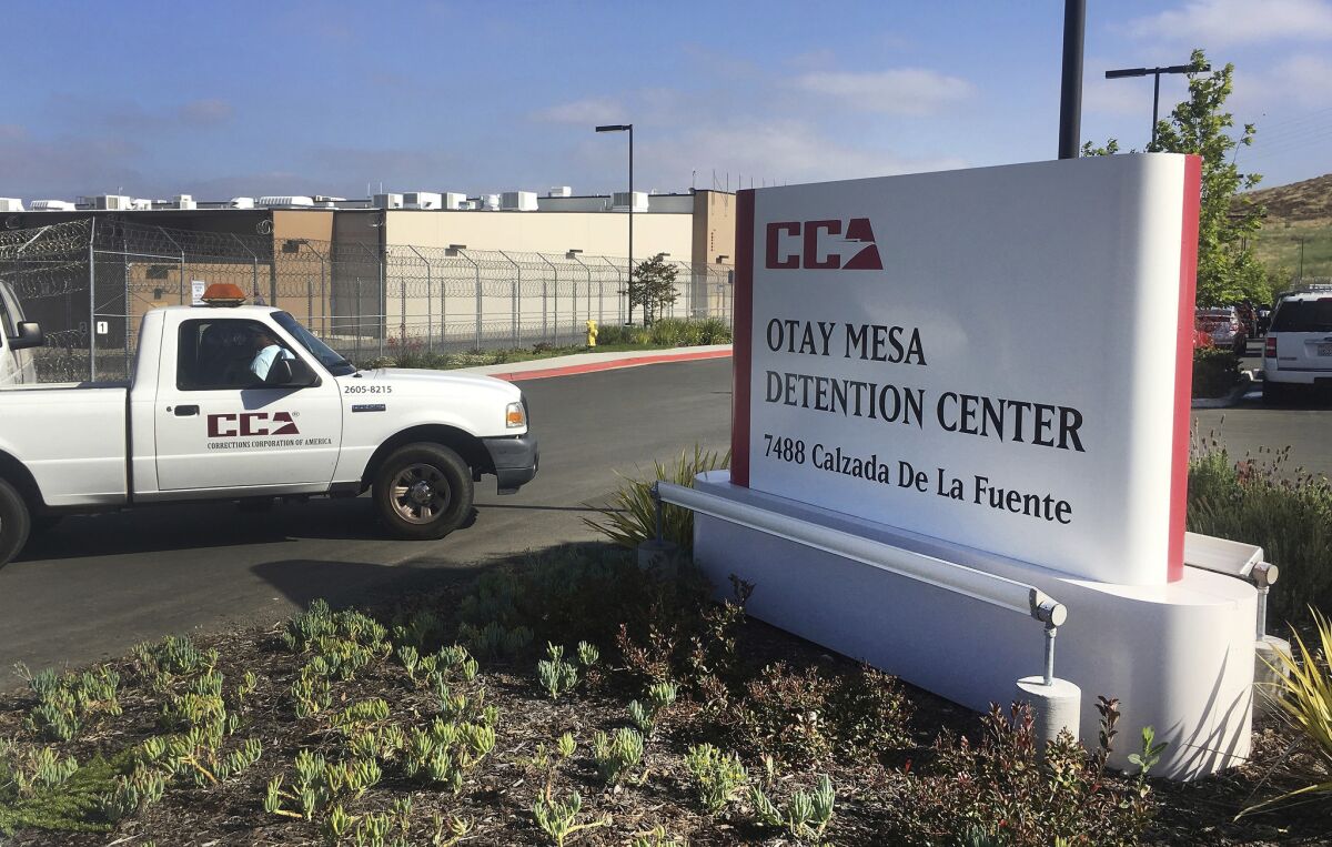 The Otay Mesa Detention Center in San Diego has become a hot spot of COVID-19 illnesses.