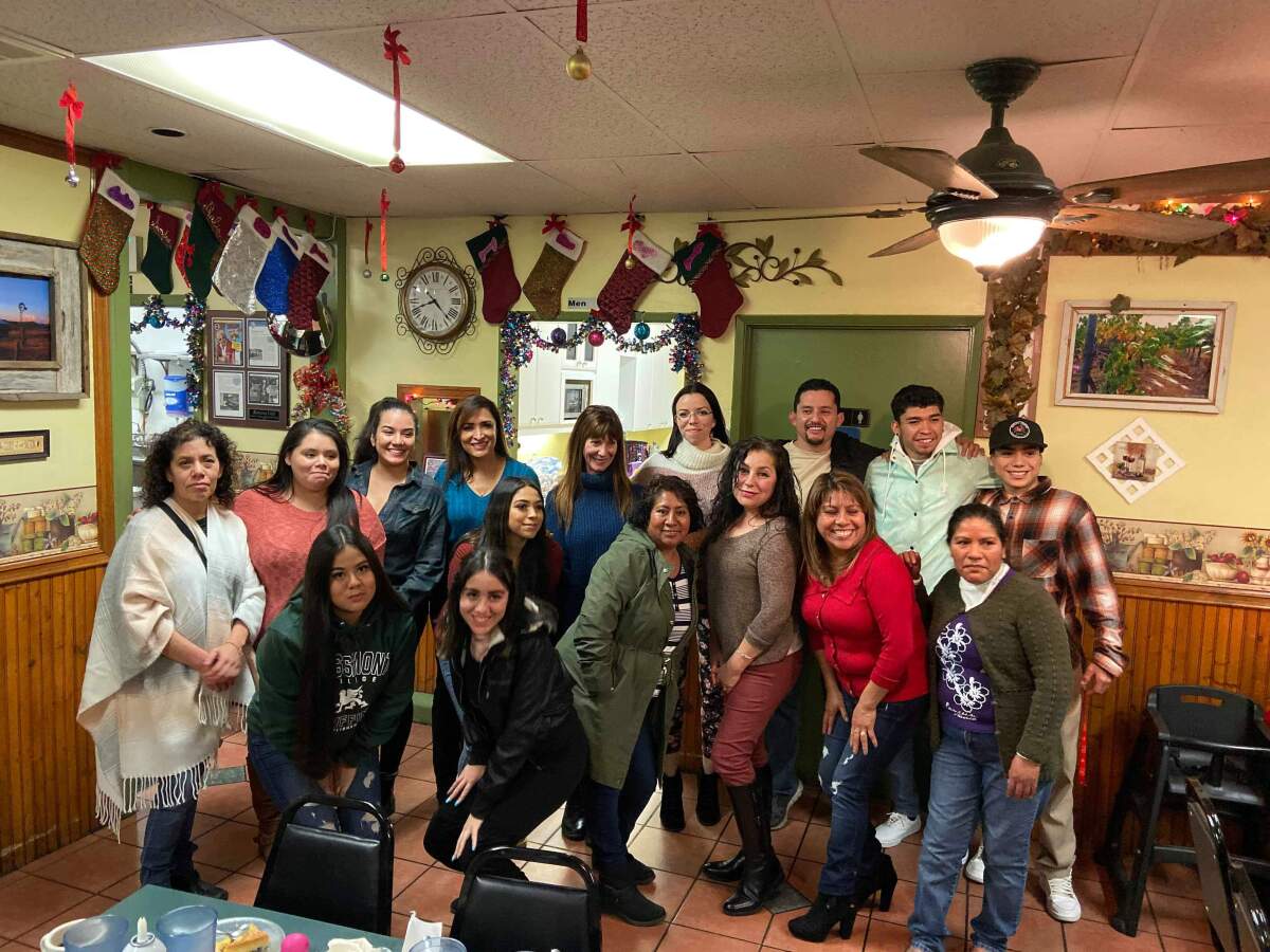 Ramona Cafe staff celebrate the holidays last year at the diner. Ramona Cafe is offering food take-out and delivery options while under statewide orders to close dine-in service as a safety precaution against spreading the COVID-19 disease.