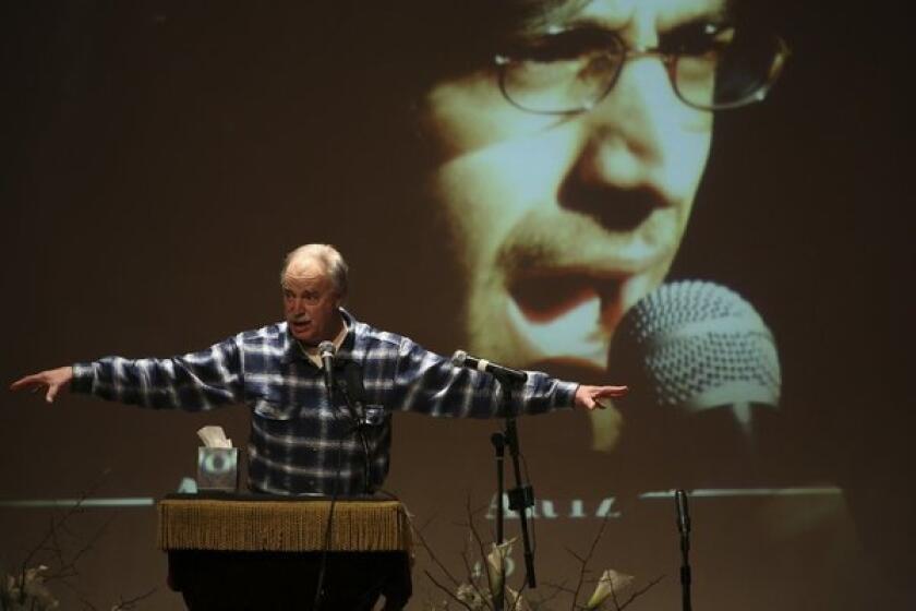 Family and friends continue to speak out on behalf of Aaron Swartz, 26, who committed suicide while facing federal charges. Above, David Isenberg speaks during a January memorial service.