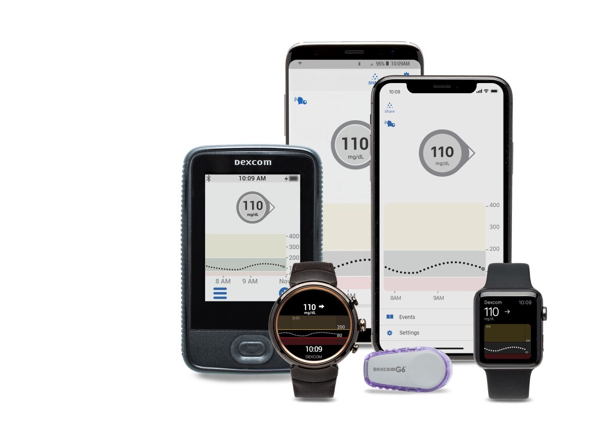 Dexcom's line-up of continuous glucose monitors and tools.