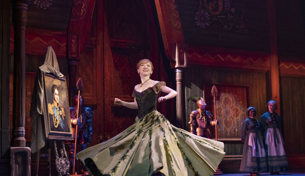 Caroline Innerbichler plays Anna in the North American tour of the musical "Frozen."