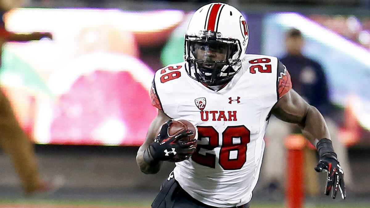 Utah running back Joe Williams has some big shoes to fill with the loss of starter Devontae Booker.