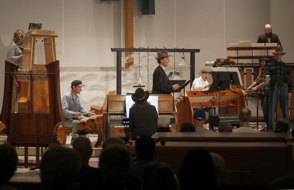 L.A.’s imaginative Partch Ensemble gives the first full performance of 'The Wayward' at the First Presbyterian Church in Santa Monica on Saturday night, Nov. 9, 2019