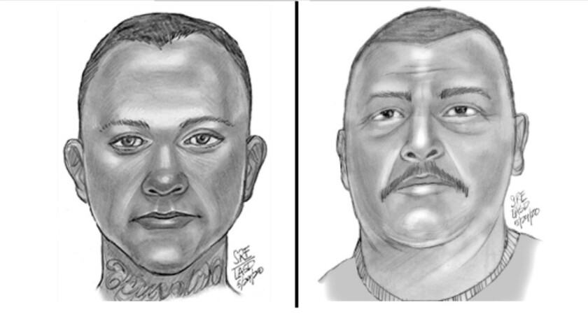 Sketch of two suspects