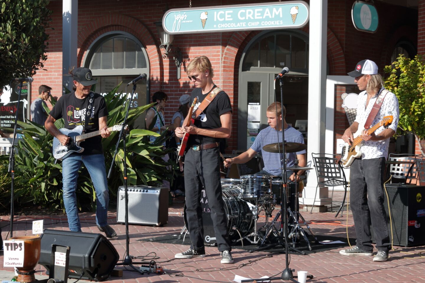 The Sea Monks performed at the Lumberyard Shopping Center