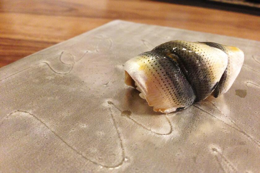 Shad fish sushi.