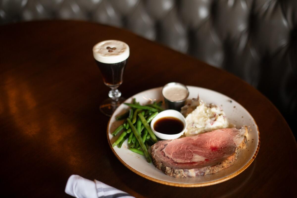 Duck Dive's turkey dinner includes mashed potatoes, stuffing, seasonal vegetables and cranberry sauce.