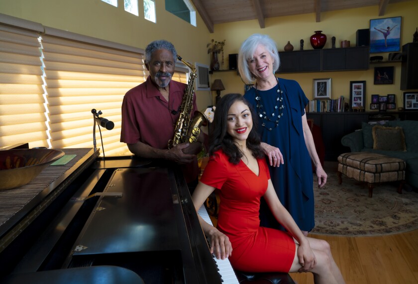 Charles McPherson, wife Lynn and daughter Camille